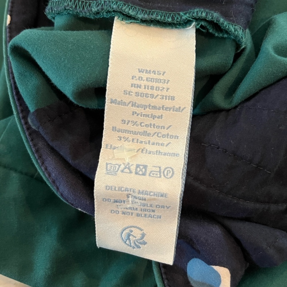 Boden teal/green Richmond 7/8 trousers | size 8p - Picture 8 of 8